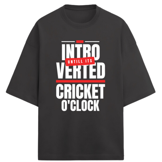 Cricket Tshirt | Cricket Lover Tshirt | Terry Oversized Unisex Tshirt