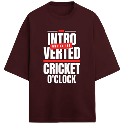 Cricket Tshirt | Cricket Lover Tshirt | Terry Oversized Unisex Tshirt