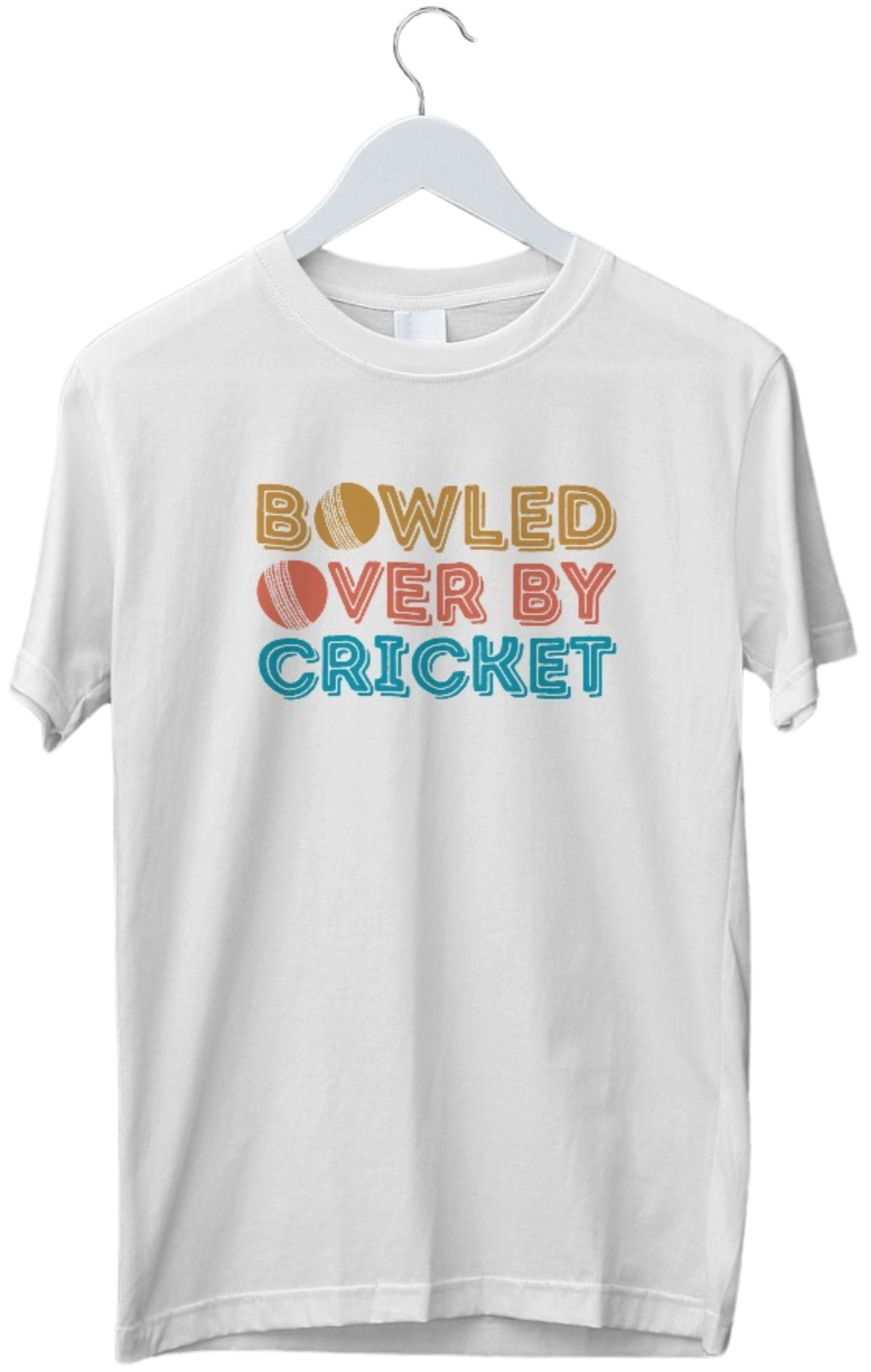 Bowled Over by Cricket | Cricket Lover Tshirt | Cricket Fan Tshirt | Half Sleeve Unisex Tshirt