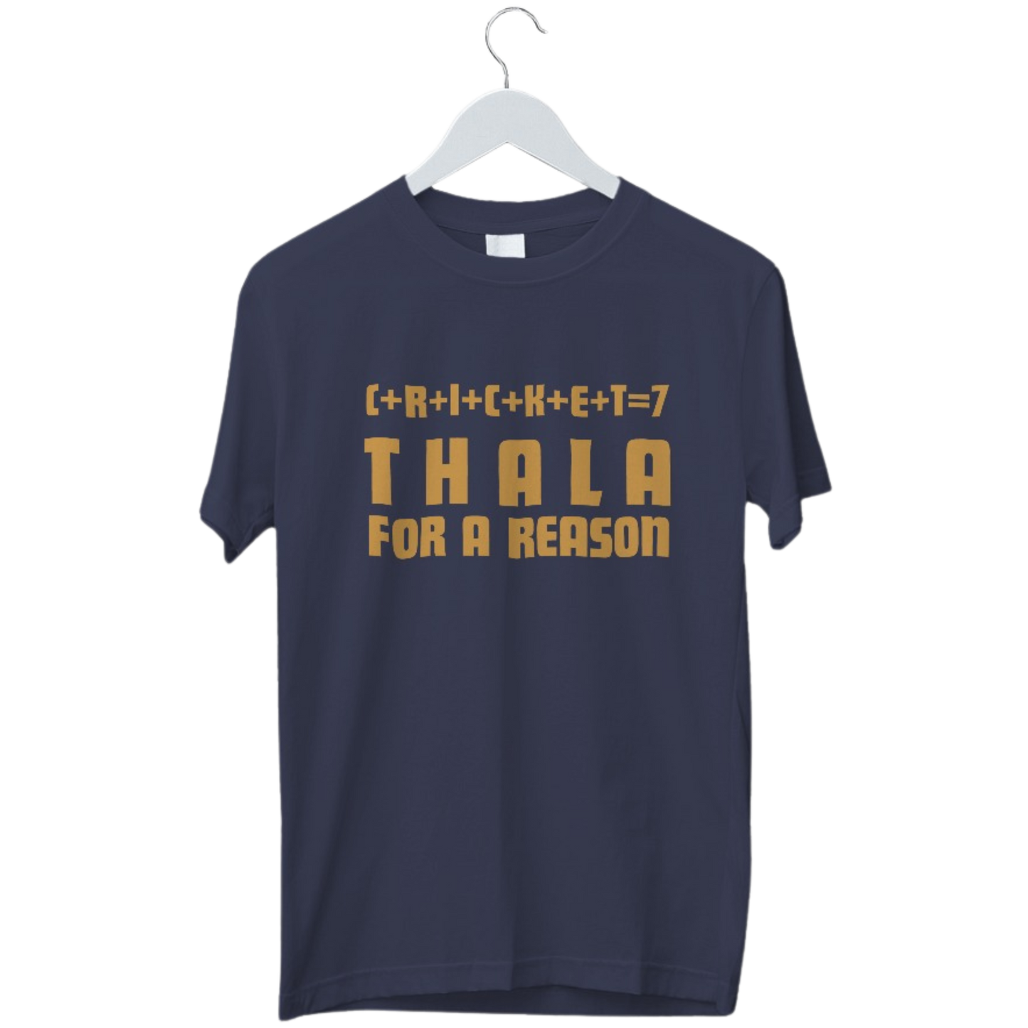 Thala For A Reason | Dhoni Tshirt | CSK Tshirt | MSD Tshirt | Half Sleeve Unisex Tshirt