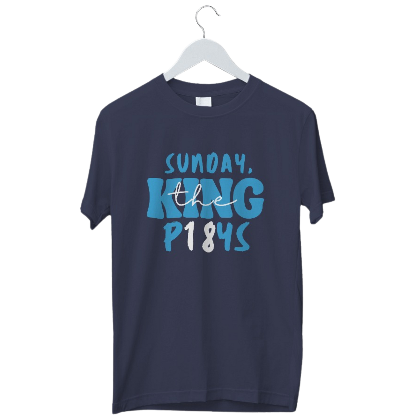 Sunday The King Plays Tshirt | King Kohli Tshirt | Cricket Tshirt | Half Sleeve Unisex Tshirt