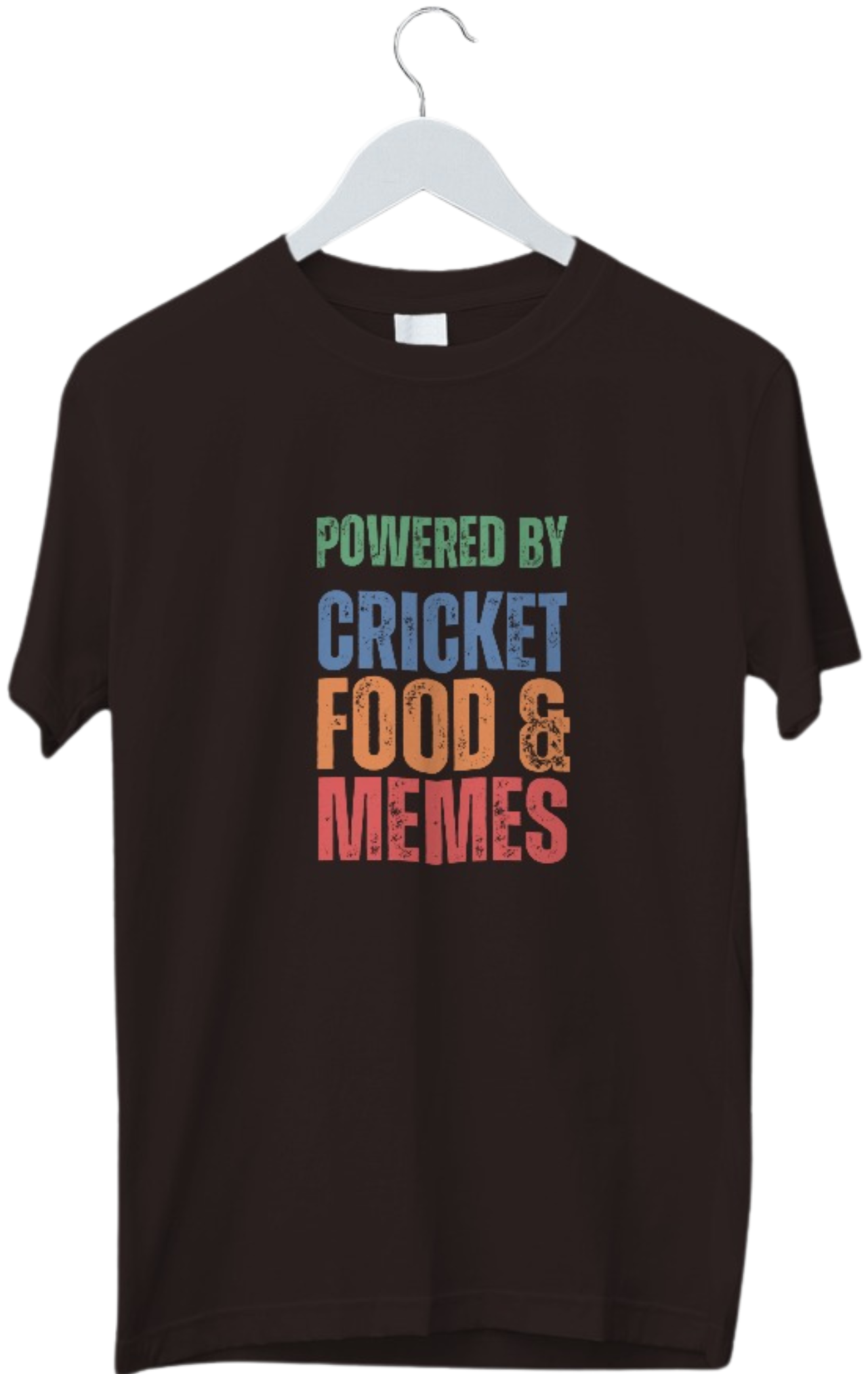 Cricket Food & Memes | Funny Tshirt | Half Sleeve Unisex Tshirt