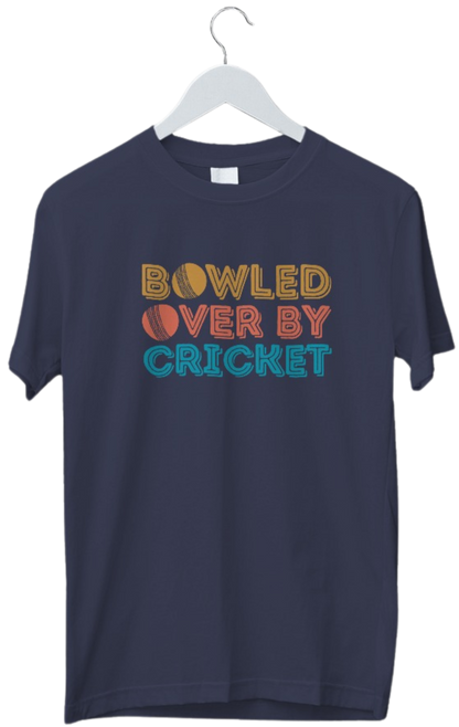 Bowled Over by Cricket | Cricket Lover Tshirt | Cricket Fan Tshirt | Half Sleeve Unisex Tshirt