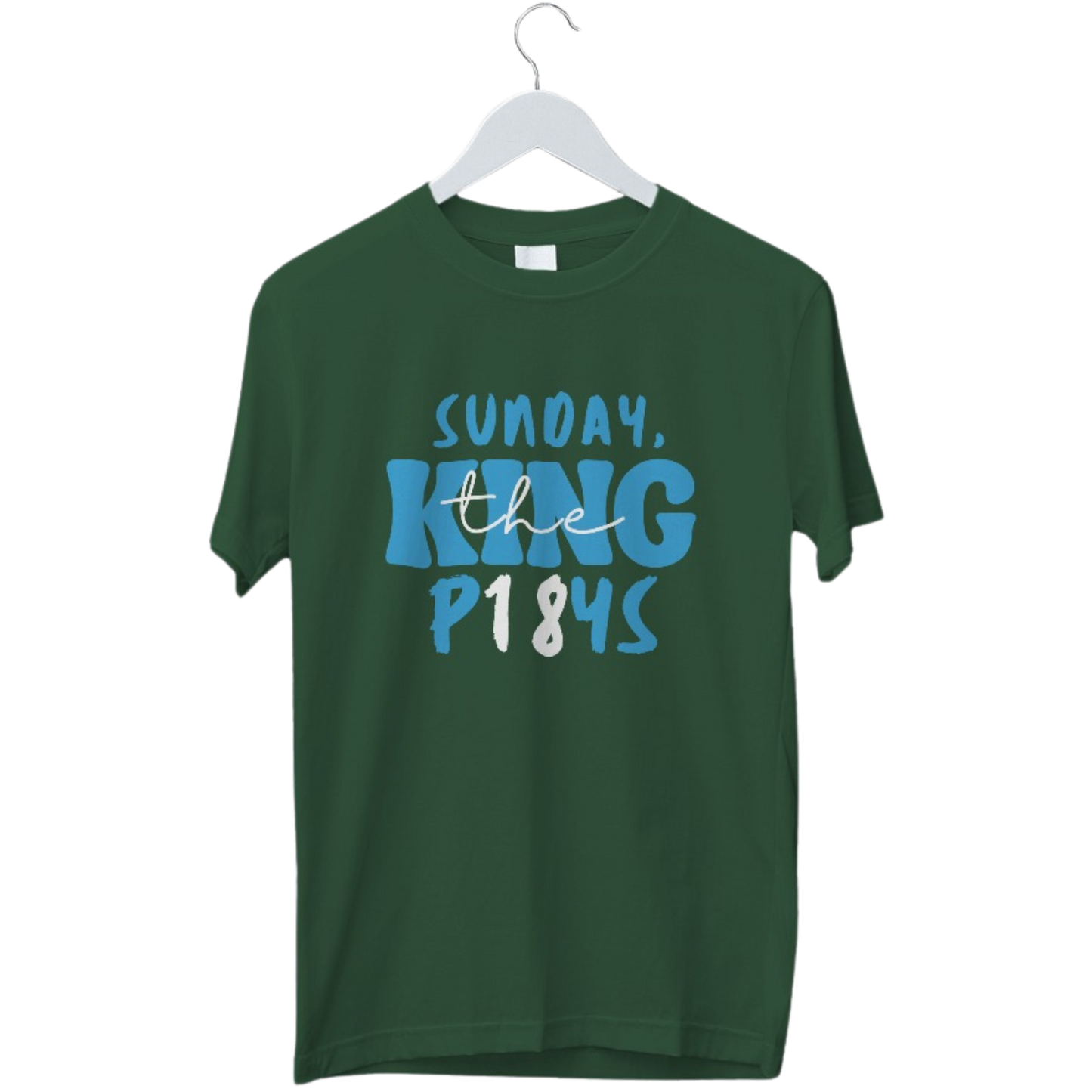 Sunday The King Plays Tshirt | King Kohli Tshirt | Cricket Tshirt | Half Sleeve Unisex Tshirt