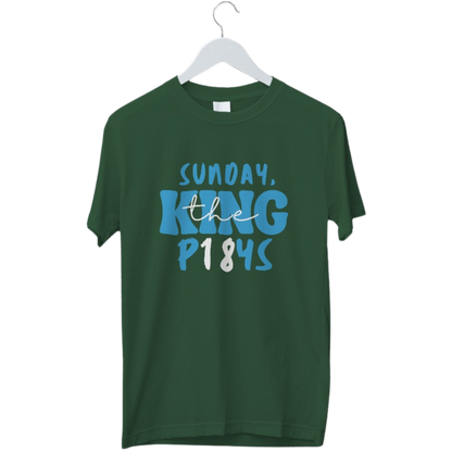 Sunday The King Plays Tshirt | King Kohli Tshirt | Cricket Tshirt | Half Sleeve Unisex Tshirt