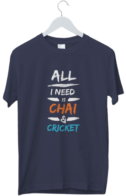 Cricket & Chai | Cricket Jersey | Cricket Lover Tshirt | Cricke Fan Tshirt