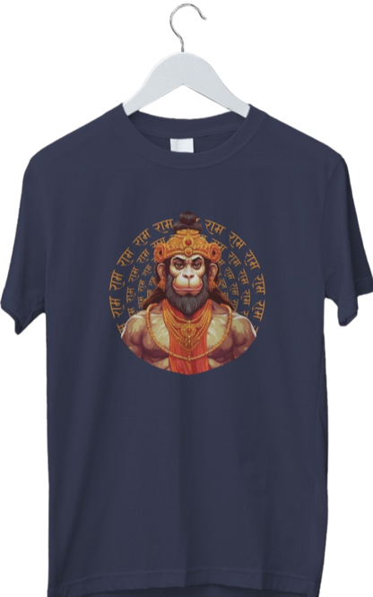 Hanuman Tshirt | Ram Bhakt Hanuman Tshirt | Half Sleeve Unisex Tshirt