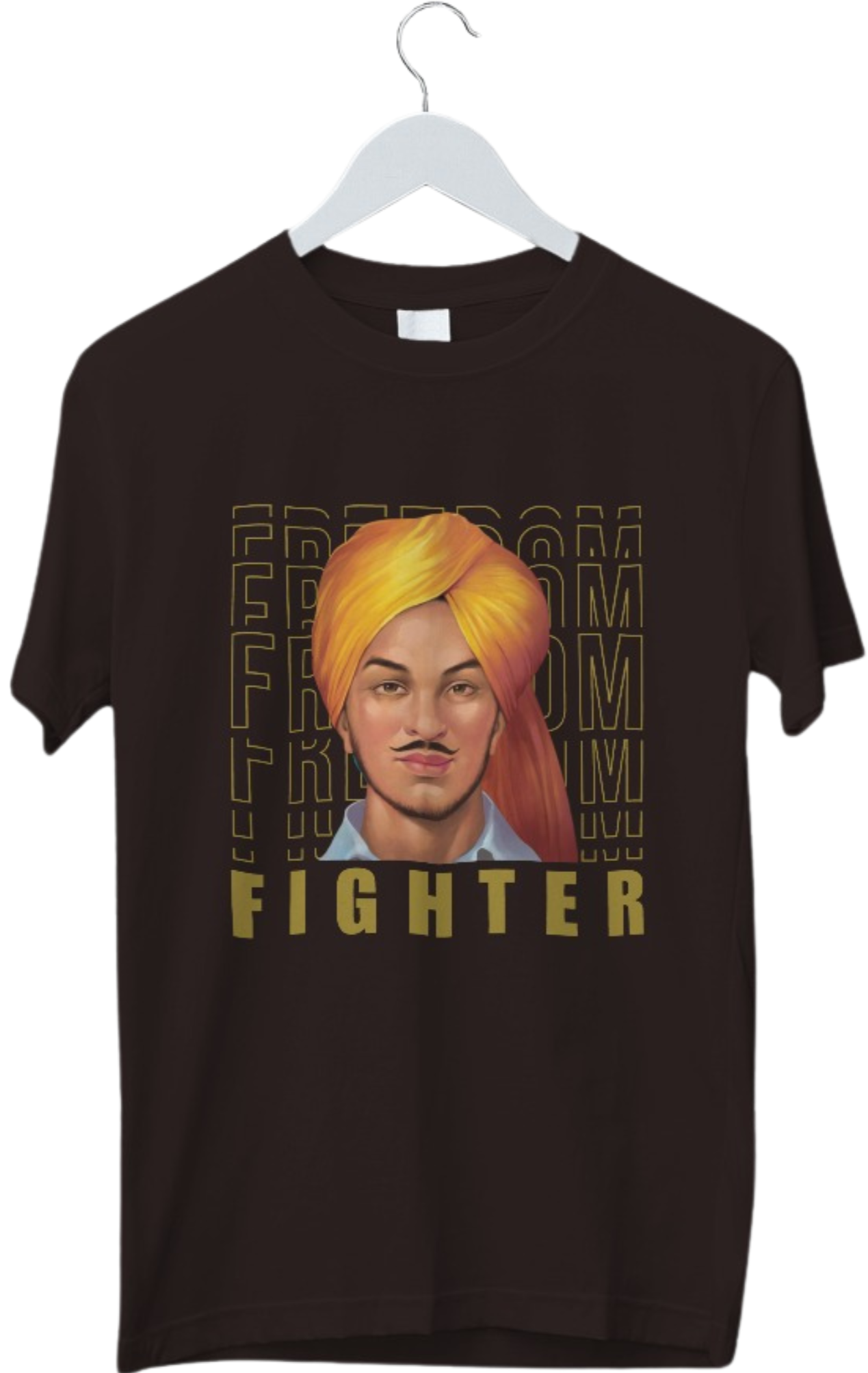 Bhagat Singh Printed Tshirt | Freedom Fighter Tshirt | Half Sleeve Unisex Tshirt