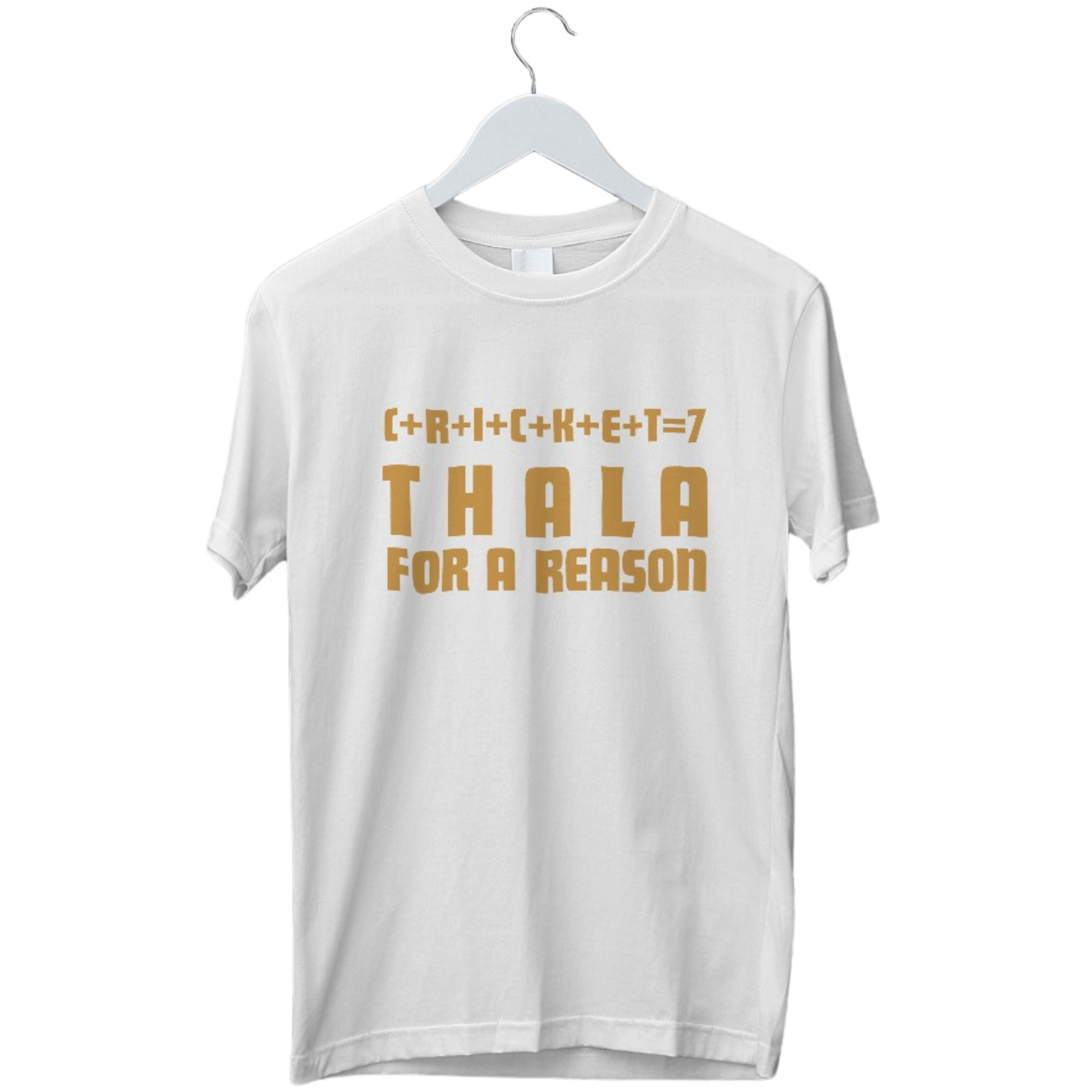 Thala For A Reason | Dhoni Tshirt | CSK Tshirt | MSD Tshirt | Half Sleeve Unisex Tshirt